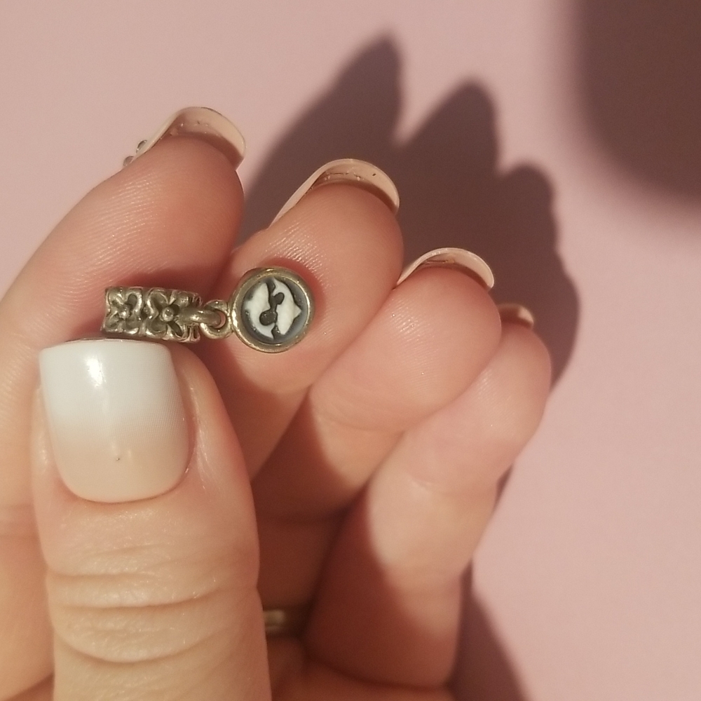 Pandora bracelet dangling charm - Zodiac sign engraving - Pisces